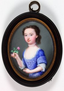 Lady Elizabeth Cavendish Bentinck, mais tarde Marchioness of Bath (esmalte)