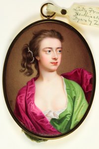 Lady Frances Wilhelmina Bentinck, Senhora Byron (esmalte)