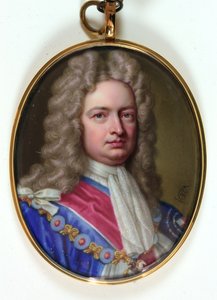 Robert Harley 1º Conde de Oxford e Mortimer, 1716 (esmalte)