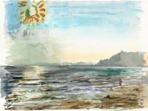Arillas (aguarela) de Christian Furr