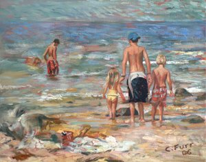 Cena de praia, 2006 (óleo sobre linho)
