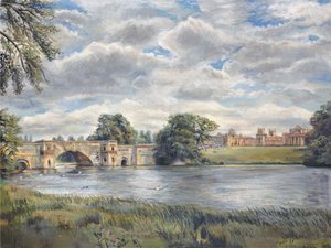 Palácio de Blenheim, 2011 (óleo sobre tela) de Christian Furr