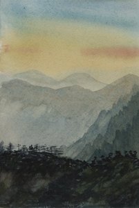 Aproximação, 2015 (aguarela sobre papel) de Christian Furr