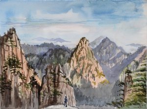 O Grande Pico, 2015 (aguarela sobre papel) de Christian Furr
