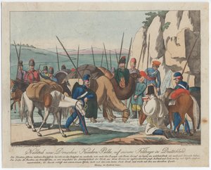 Don cossacos descansando na Alemanha, ca 1814