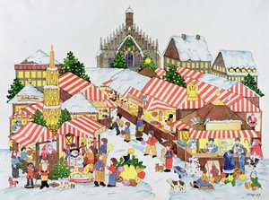Christkindlmarket, Nuernberg, 1987 (wc no papel)