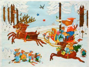 Urso de Natal, 2011 (aguarela sobre papel)