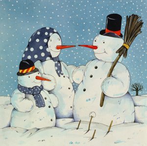 The Snowman Family, 1997 (wc no papel)