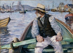 Olhe para a frente, baía de Bergen de Christian Krohg