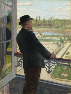 Retrato do pintor sueco Karl Fredrik Nordstrom (1855-1923) 1882 (óleo sobre tela) de Christian Krohg