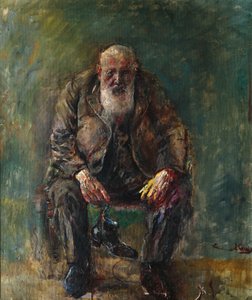 Auto-retrato com botas, c.1920 de Christian Krohg
