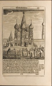 Ilustração de Moscou das Viagens ao Grão-Duque de Moscovo e ao Rei da Pérsia por Adam Olea