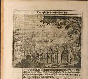 A fortaleza de Staraya Ladoga Ilustração de Travels to the Great Duke of Muscovy and the King