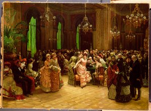 O cassino, Monte Carlo, 1884 de Christian Ludwig Bokelman