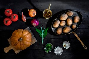 Colheita na Cozinha Rústica de Christian MARCEL