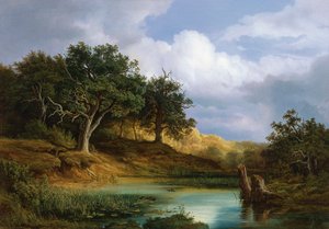 Carvalhos junto à água de Christian Morgenstern