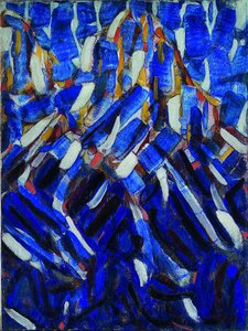 Abstração (a Montanha Azul) de Christian Rohlfs