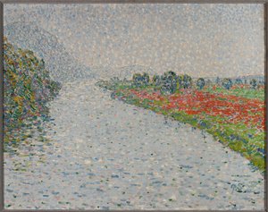 Paisagem ribeirinha (Ruhra, perto de Hohensyburg) de Christian Rohlfs