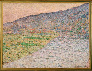 Rio Ruhr perto de Herdecke (pintura sobre tela) de Christian Rohlfs