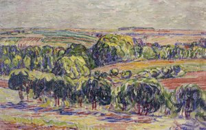 Paisagem de verão perto de Weimar de Christian Rohlfs