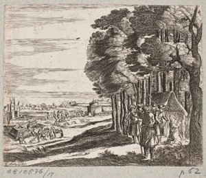 Ilustração de Adam Olearius, “Persian Rosenthal por um engenhoso poeta Schich Saadi […]”, Schleswig 1660 de Christian Rothgiesser