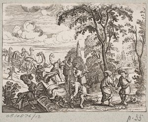 Ilustração de Adam Olearius, “Persian Rosenthal por um engenhoso poeta Schich Saadi […]”, Schleswig 1660 de Christian Rothgiesser