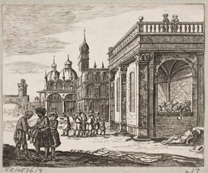 Ilustração de Adam Olearius, “Persian Rosenthal por um engenhoso poeta Schich Saadi […]”, Schleswig 1660 de Christian Rothgiesser