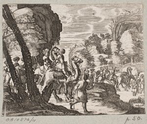 Ilustração de Adam Olearius, “Persian Rosenthal por um engenhoso poeta Schich Saadi […]”, Schleswig 1660