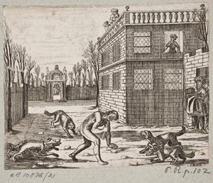 Ilustração de Adam Olearius, “Persian Rosenthal por um engenhoso poeta Schich Saadi […]”, Schleswig 1660 de Christian Rothgiesser