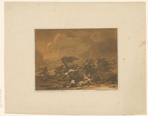 Batalha entre cavaleiros e soldados a pé
Cavaleiros, cavalos e batalhas (título da série)