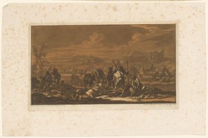 Ferido no campo de batalha Cavaleiros, Cavalos e Batalhas (título da série)