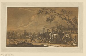 Soldados no acampamento
Cavaleiros, cavalos e batalhas (título da série) de Christian Rugendas