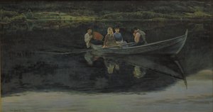 Véspera de verão na Noruega de Christian Skredsvig