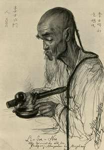 Li-Soe-Nie-man fumando ópio, Magalang, Java, 1898.