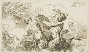 Batalha dos Tritões de Christian Wilhelm Ernst Dietrich