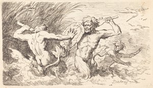 Combatendo Tritões de Christian Wilhelm Ernst Dietrich
