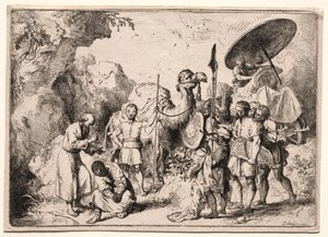 Diácono Filipe Batizando o Eunuco de Christian Wilhelm Ernst Dietrich