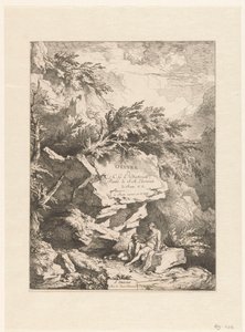 Paisagem rochosa com duas figuras a repousar sobre uma pedra
Oeuvre de C. G. E. Dietrich (título da série)
Oeuvre de C. G. E. Dietrich, Peintre de S. A. Electorale de Saxe (...) (título da série sobre o objecto)