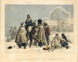 Perto de Smarhon em 3 de dezembro de 1812, 1820 de Christian Wilhelm Faber du Faur von