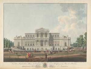Welgelegen: Vista da Frente da Casa de Campo chamada Welgelegen em Harlem Wood, Pertencente ao Sr. Henry Hope de Amesterdão