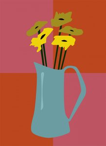 Flores num vaso de Christina Misuro