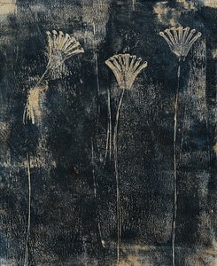 Flores azul-petróleo de Christina Misuro