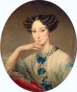 Retrato da grã-duquesa Maria Alexandrovna 1824-1880, c1850.