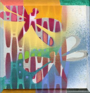 Libélulas no verão, 2008 (acrílico sobre painel)
