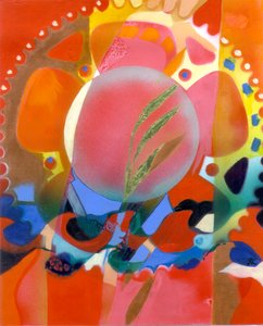 Esperança, c. 2009 (acrílico sobre painel com folha de ouro)
