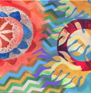 Meditação18 Ondas, c. 2017 (acrílico sobre tela)