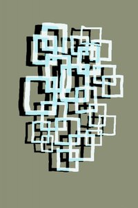 Quadrados flutuantes abstratos