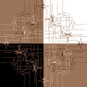 Padrões de ondas abstratos de Christina Sillen