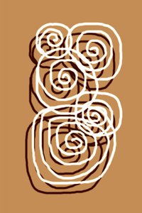 Espirais abstratas onduladas