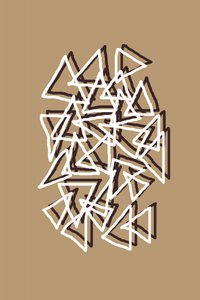 Triângulos geométricos sobrepostos